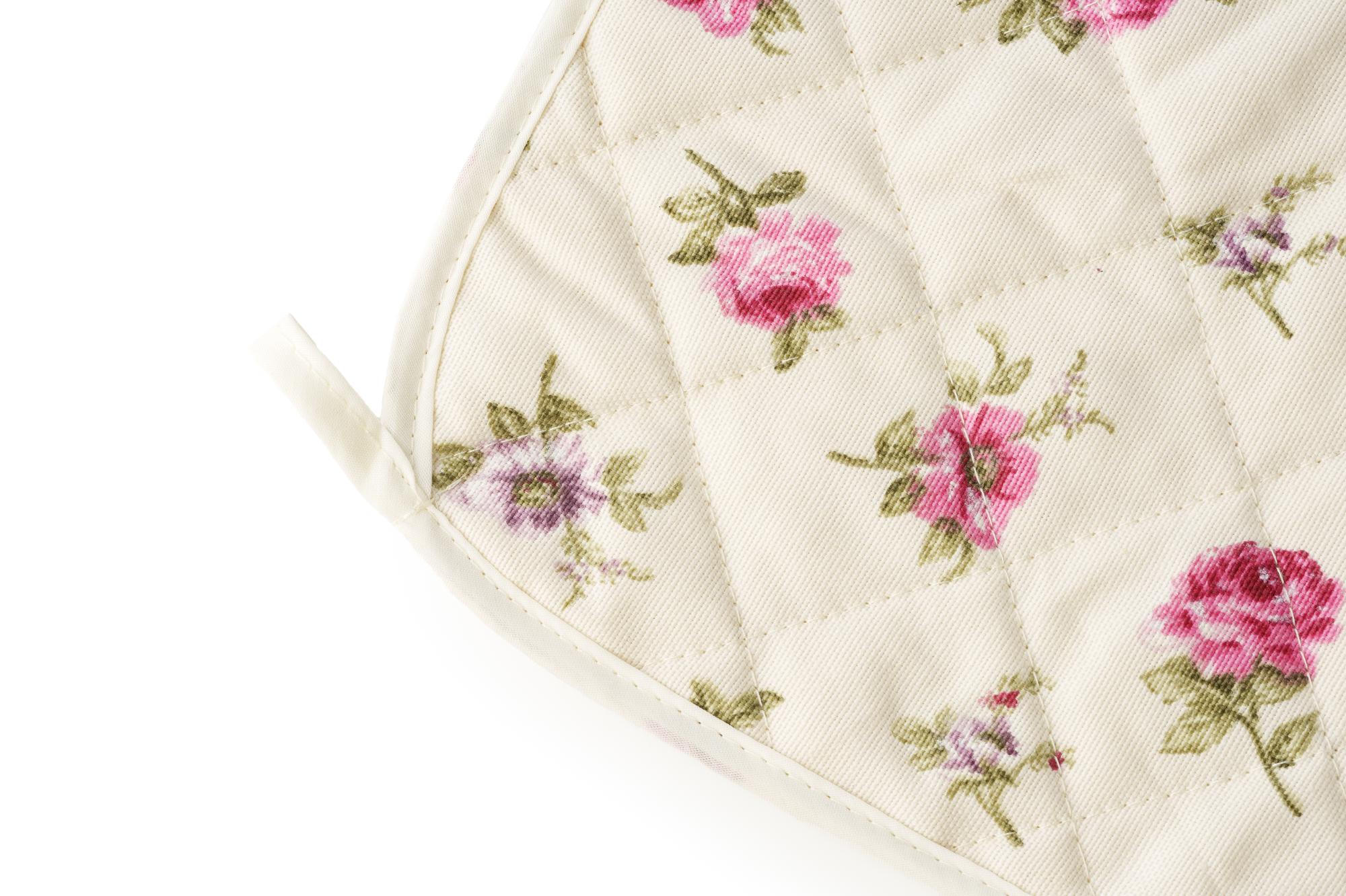 Embroidered bridal handkerchief with floral motif